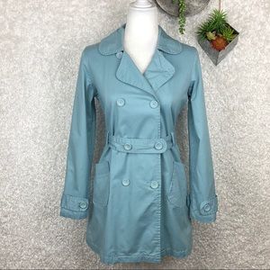 Anthro Tulle Light Blue Coat | M